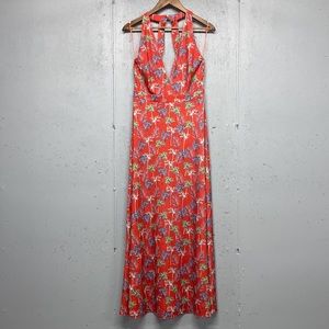 Molly Bracken Palm Tree Halter Dress